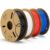 ELEGOO PLA 3D Printer Filament 1.75mm Bundle 4KG, Dimensional Accuracy +/- 0.02mm, 4 Pack 1kg Cardboard Spool(2.2lbs) Fits for Most FDM 3D Printers (Black, White, Dark Blue, Red)