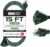 Iron Forge Cable 15ft Green Outdoor Extension Cord with 3 Outlets – 16/3 SJTW 15ft Extension Cord 3 Prong, 13 Amp All-Weather Heavy Duty Power Cable