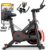 CHAOKE Exercise Bike, Quiet Adjustable Magnetic Stationary Bike for Home Cardio with App Compatible, 350LB Weight Capacity Indoor Cycling Bike with Large Seat, Dumbbell Rack, Pull Cords & LCD Display