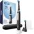 Oral-B iO Deep Clean Rechargeable Electric Powered Toothbrush, Black with iO Series 3 Limited, 2 Brush Heads and Travel Case – Pressure Sensor to Protect Gums – 3 Cleaning Settings – 2 Minute Timer