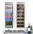 24 Inch Dual Zone Wine and Beverage Refrigerator – Under Counter Built-in/Free Standing Beverage Cooler with Glass Door,Beverage Fridge with Large Capacity, Advanced Cooling System, White