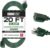 Iron Forge Cable 20 Foot Outdoor Extension Cord, 16/3 Green 20 Foot Extension Cord Indoor/Outdoor Use, 3 Prong, Weatherproof Jacket, Great for Gardens, Landscaping, Lawn Mower and More