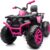 Kids ATV 4 Wheeler, 24V 4WD Electric ATV Ride On Toy for Big Kid w/ 2-Seater, 4x200W Motor, 5.6Mph Max Speed – Pink