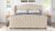 Jennifer Taylor Home Marcella Upholstered Shelter Headboard Bed Set, King, Sky Neutral Beige Polyester