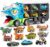 JOYIN 13 in 1 Dinosaur Toys for Kids 3-5, Triceraptor Dinosaur Truck with 12 Pull Back Cars, Birthday Gifts Toys for 3 4 5+ Year Old Boy, Transport Carrier Truck for Toddlers 3-4 Years